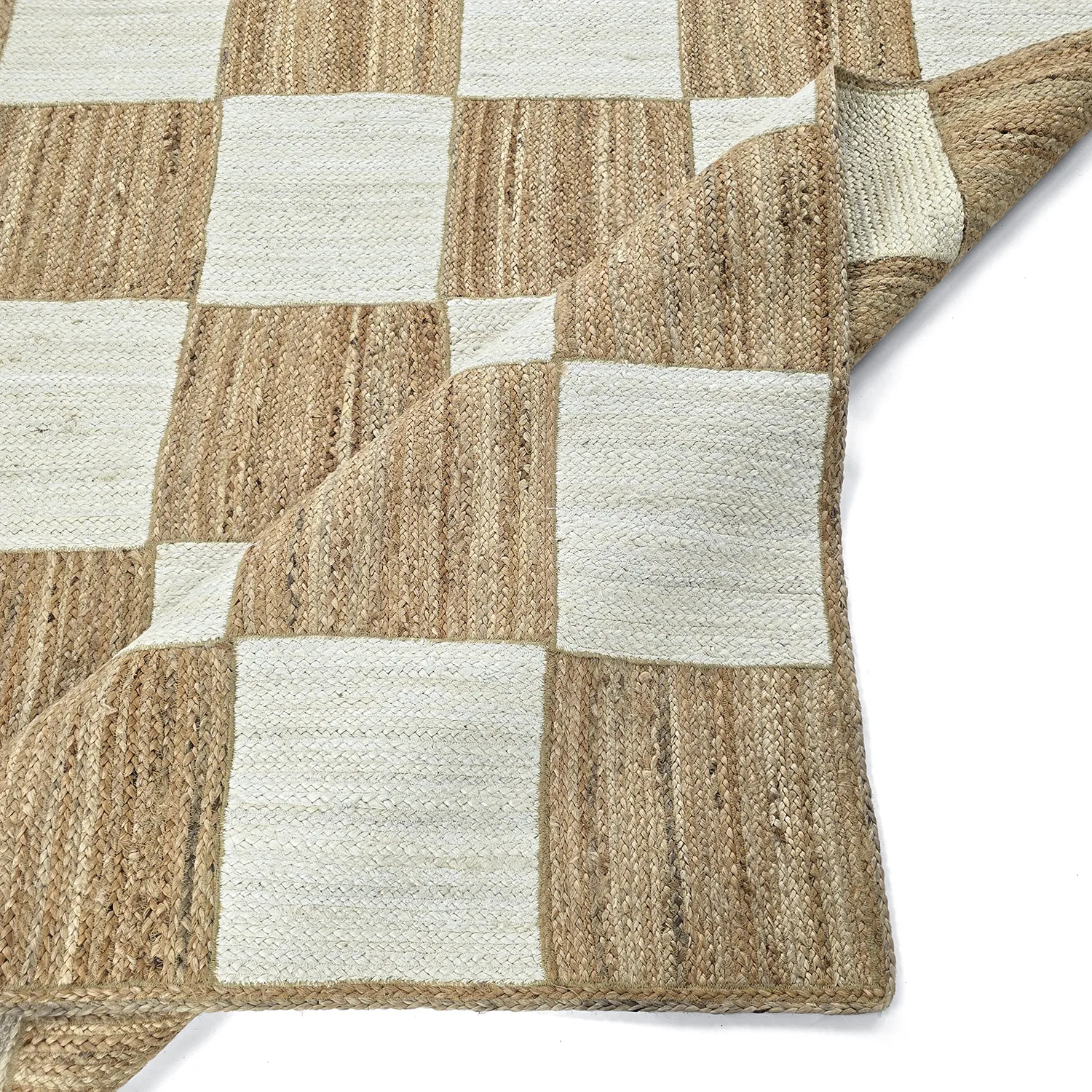 Jute-vloerkleed - Khulna (natuur/wit)