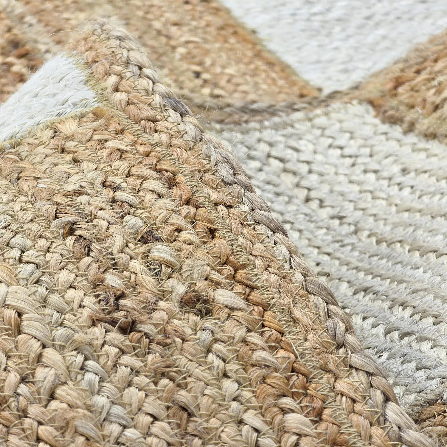 Jute-vloerkleed - Khulna (natuur/wit)