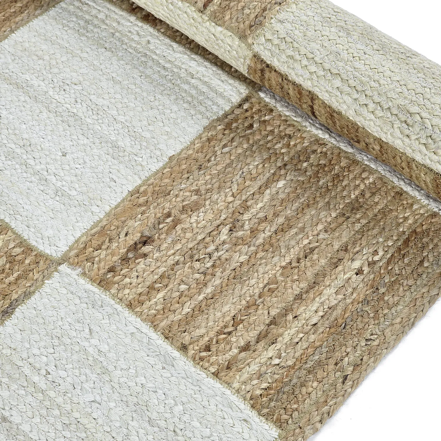 Jute-vloerkleed - Khulna (natuur/wit)