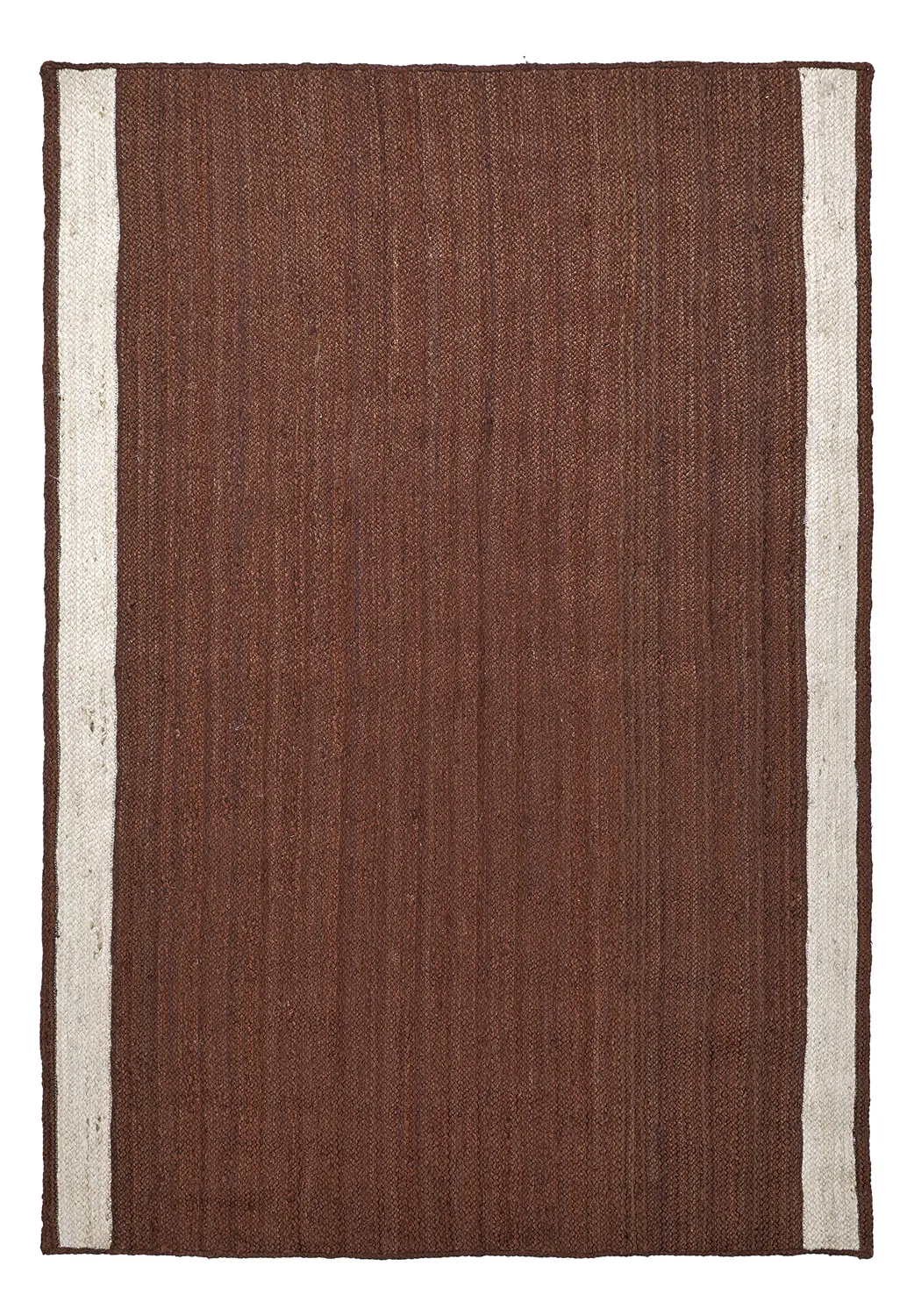 Jute-vloerkleed - Senaki (bruin/wit)