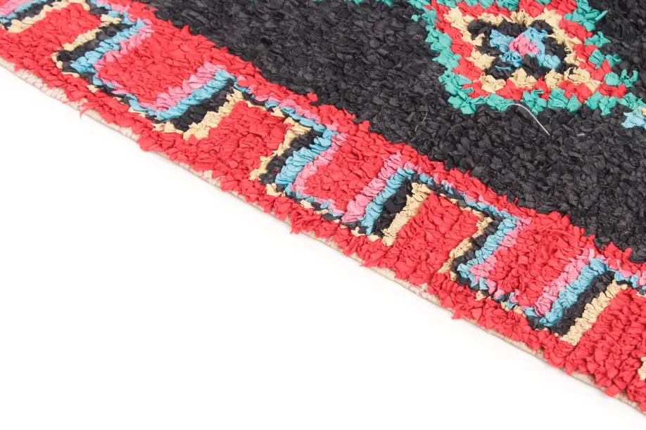 Marokkaanse Berber tapijt Boucherouite 300 x 120 cm