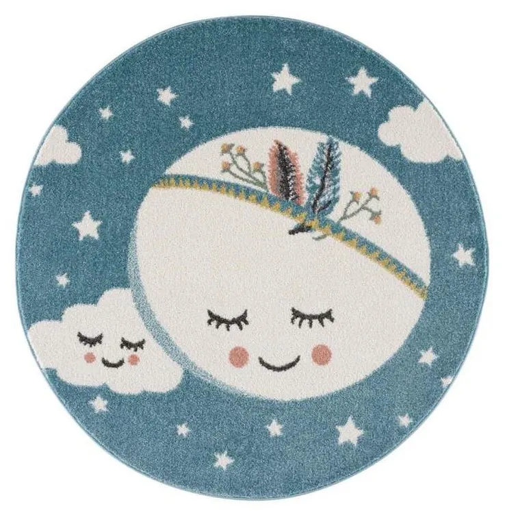 Kindervloerkleed -Night Sky Rond (multi)