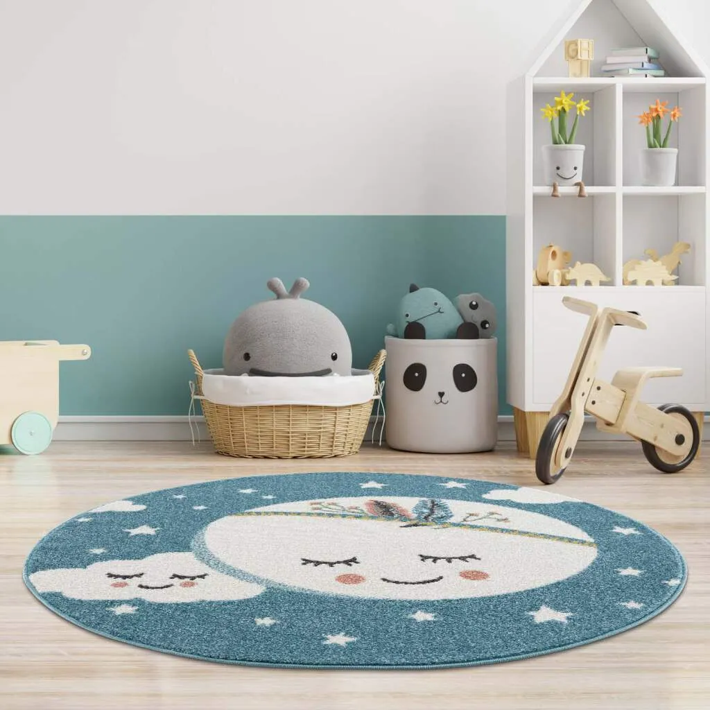 Kindervloerkleed -Night Sky Rond (multi)
