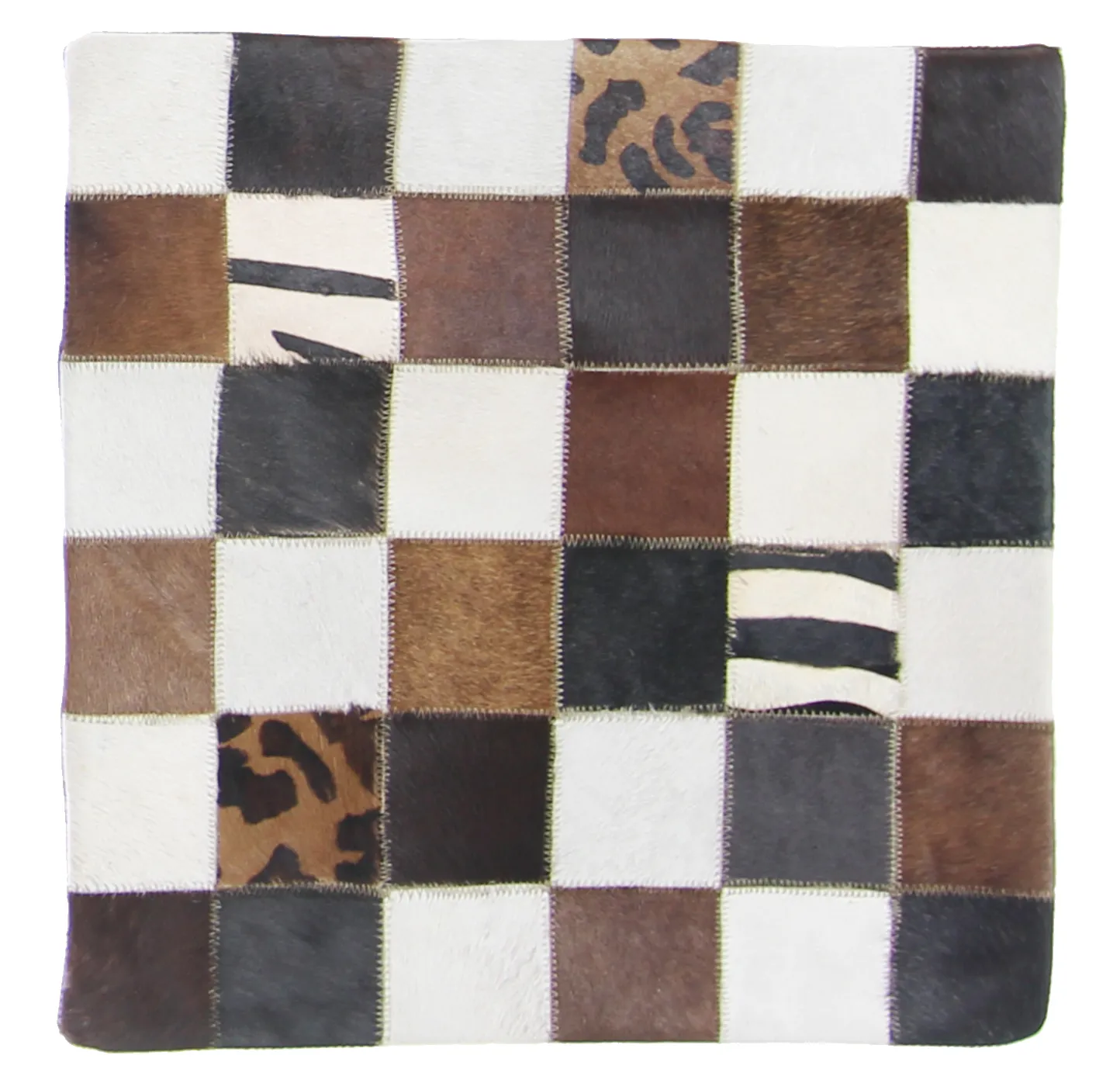 Koeienhuid-kussen (kussensloop) 45 x 45 cm