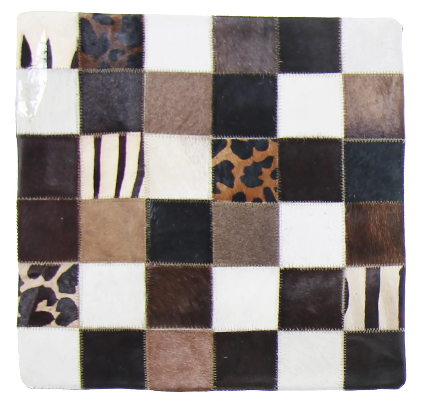 Koeienhuid-kussen (kussensloop) 45 x 45 cm