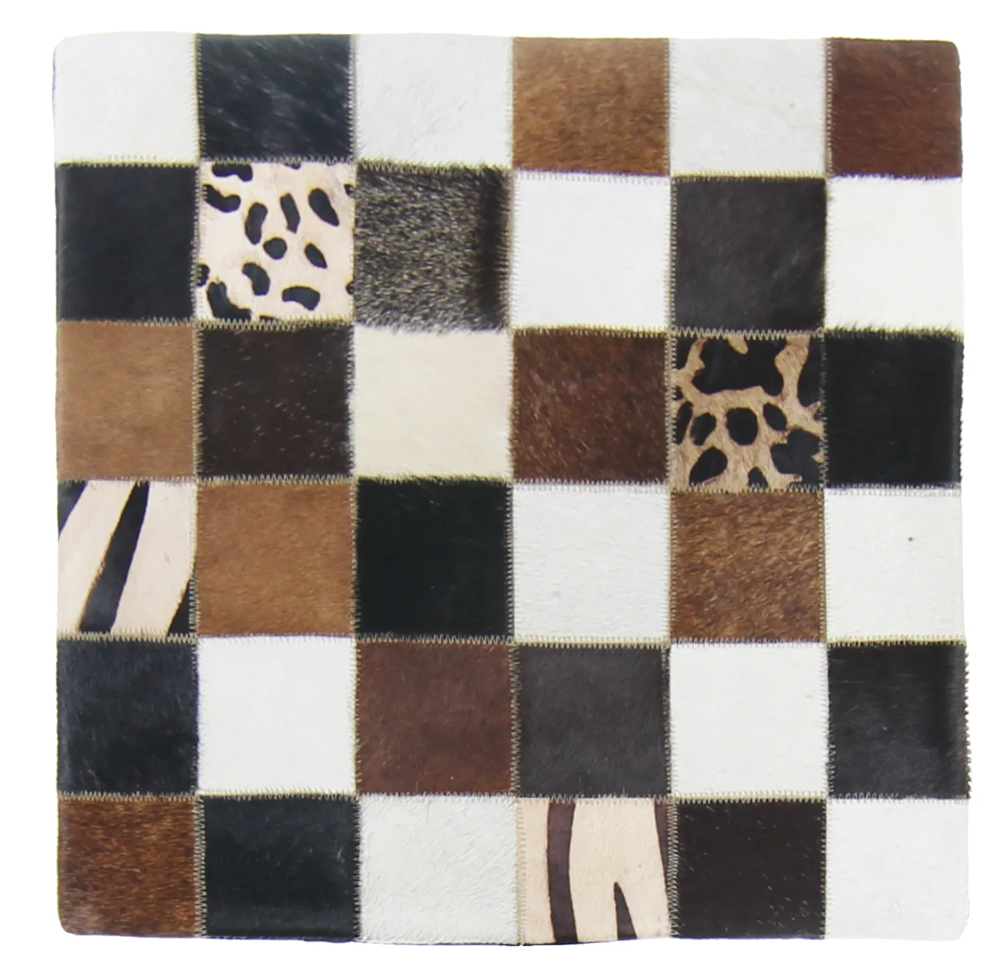 Koeienhuid-kussen (kussensloop) 45 x 45 cm