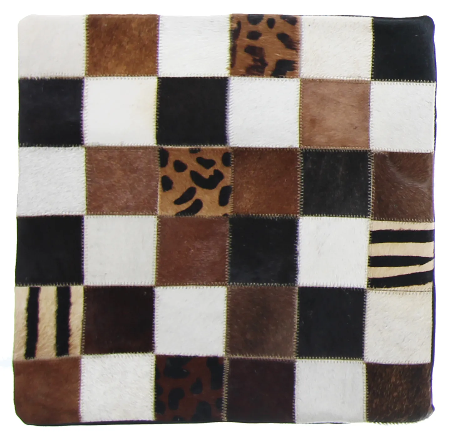 Koeienhuid-kussen (kussensloop) 45 x 45 cm