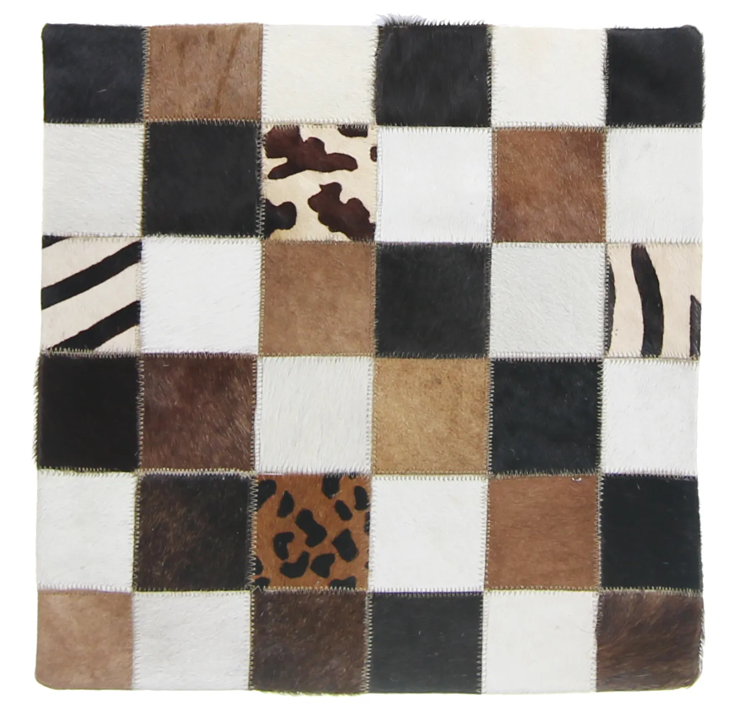 Koeienhuid-kussen (kussensloop) 45 x 45 cm