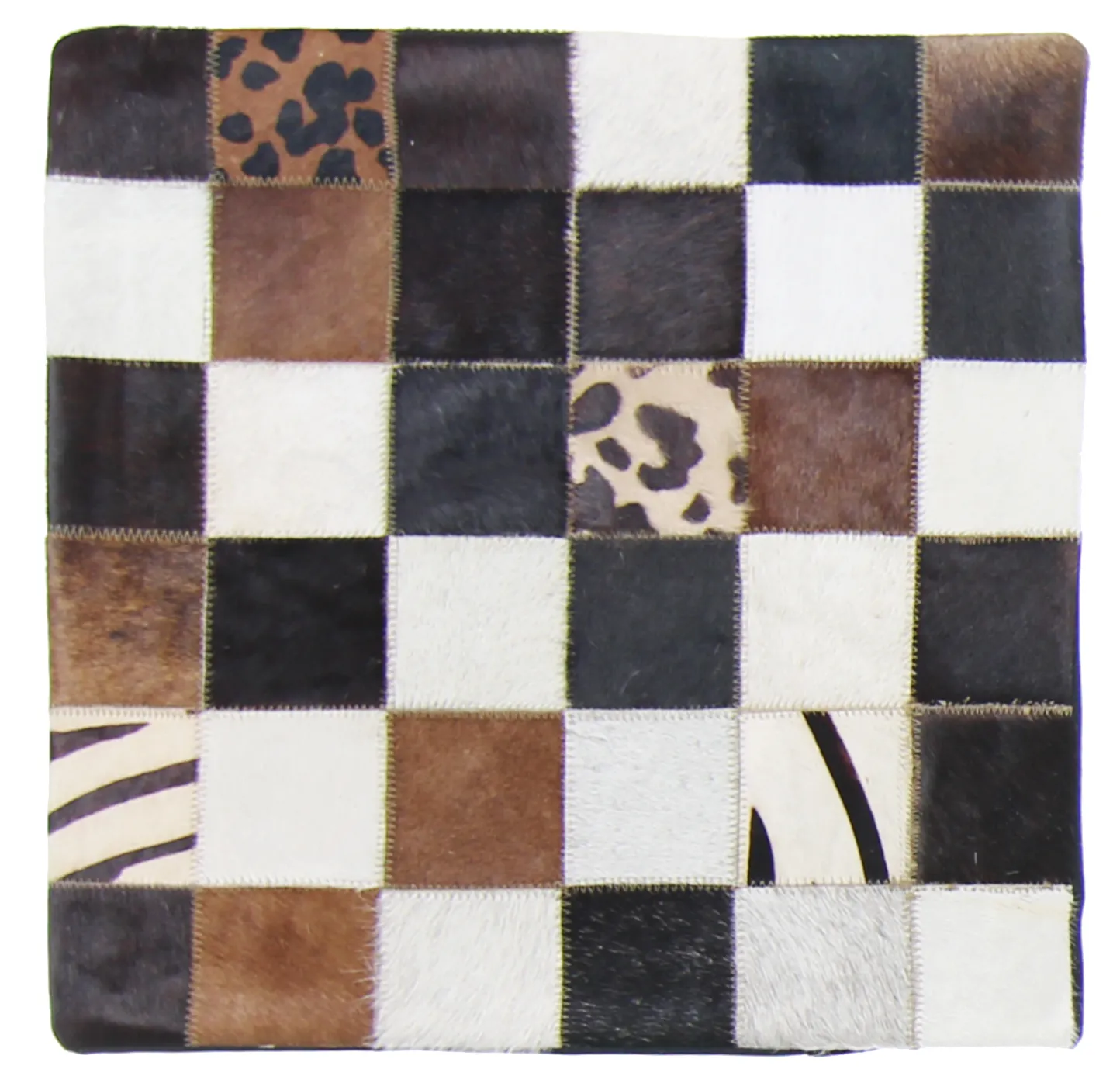 Koeienhuid-kussen (kussensloop) 45 x 45 cm