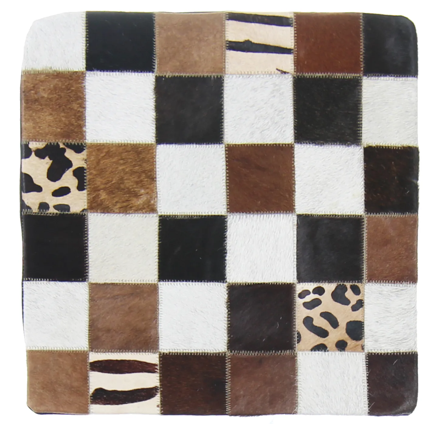 Koeienhuid-kussen (kussensloop) 45 x 45 cm