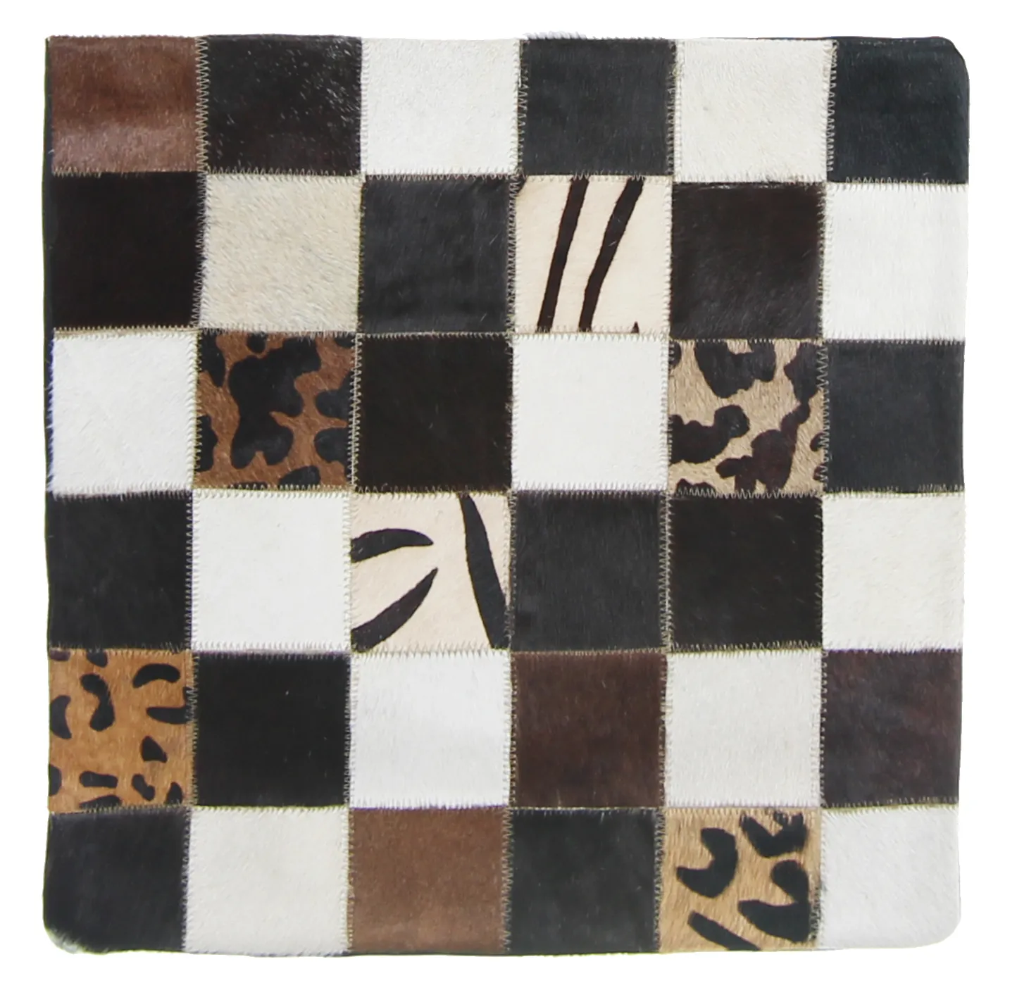 Koeienhuid-kussen (kussensloop) 45 x 45 cm