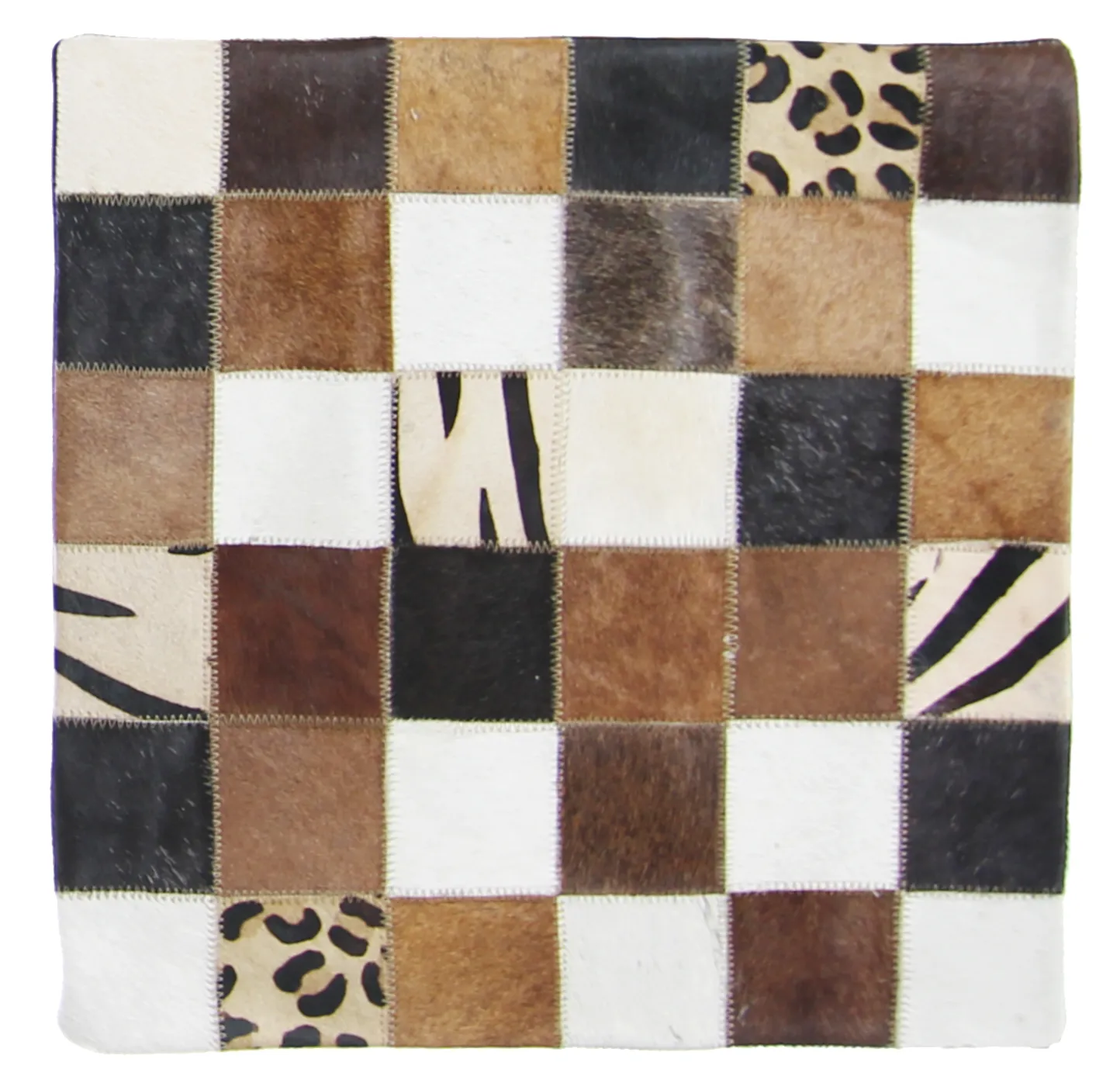 Koeienhuid-kussen (kussensloop) 45 x 45 cm