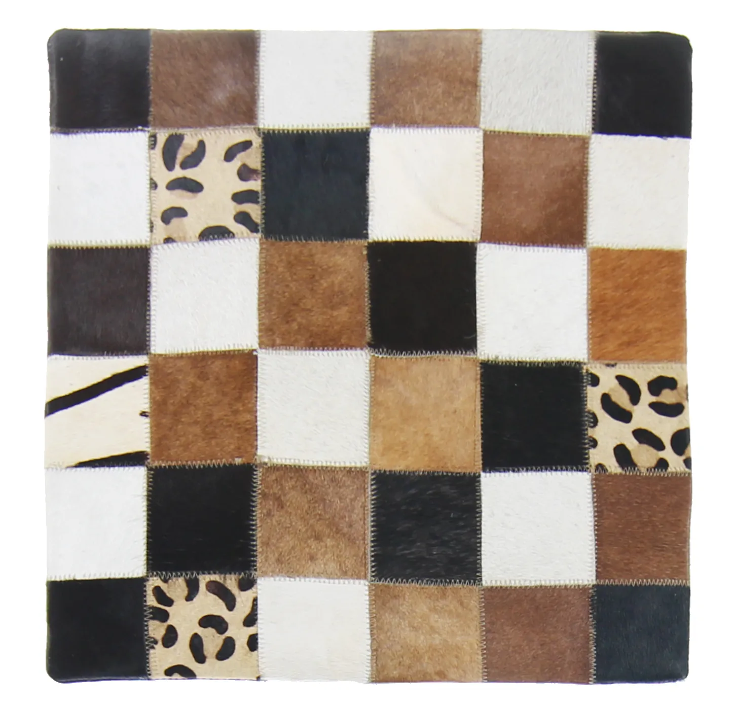 Koeienhuid-kussen (kussensloop) 45 x 45 cm