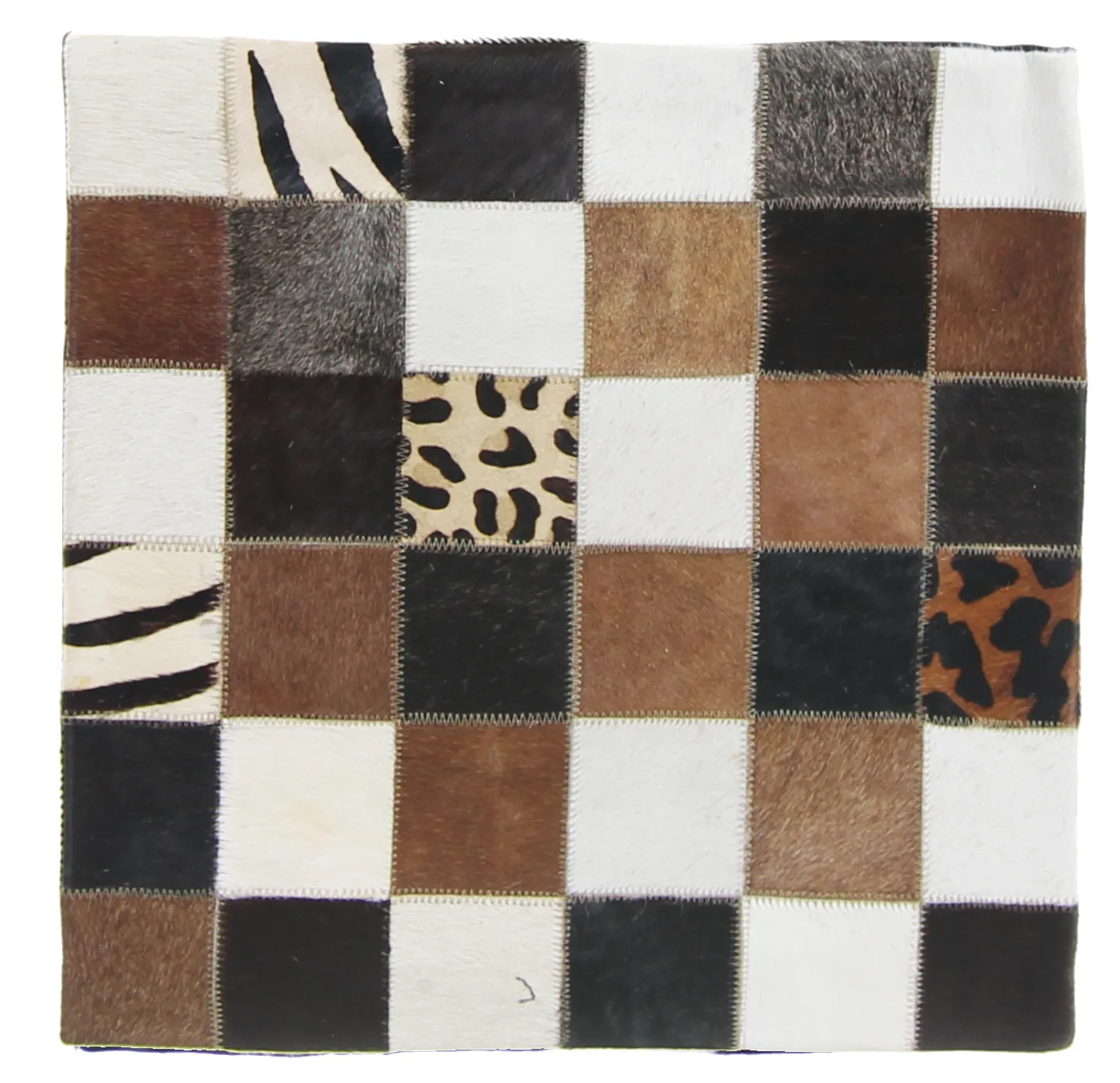 Koeienhuid-kussen (kussensloop) 45 x 45 cm