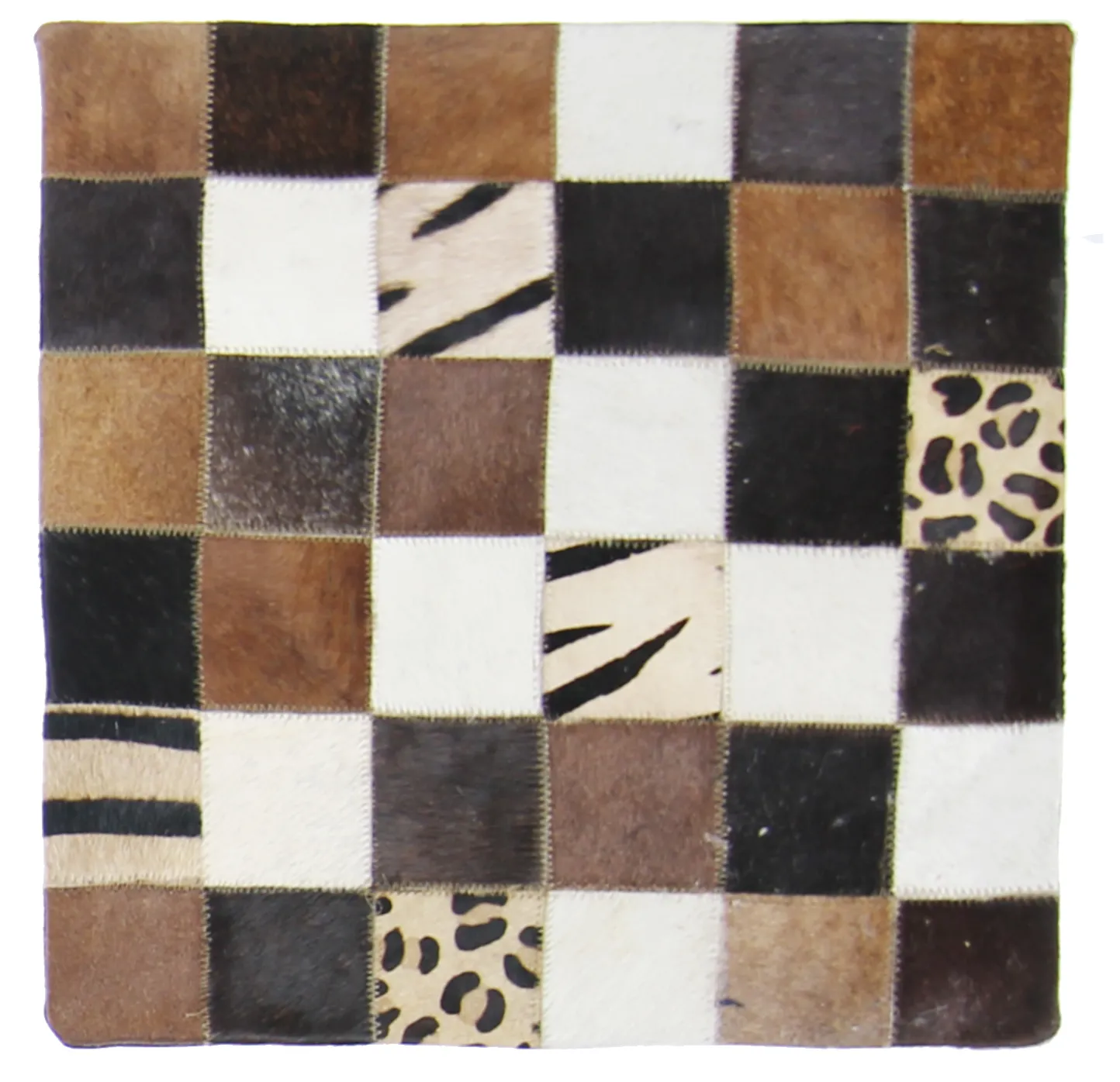 Koeienhuid-kussen (kussensloop) 45 x 45 cm