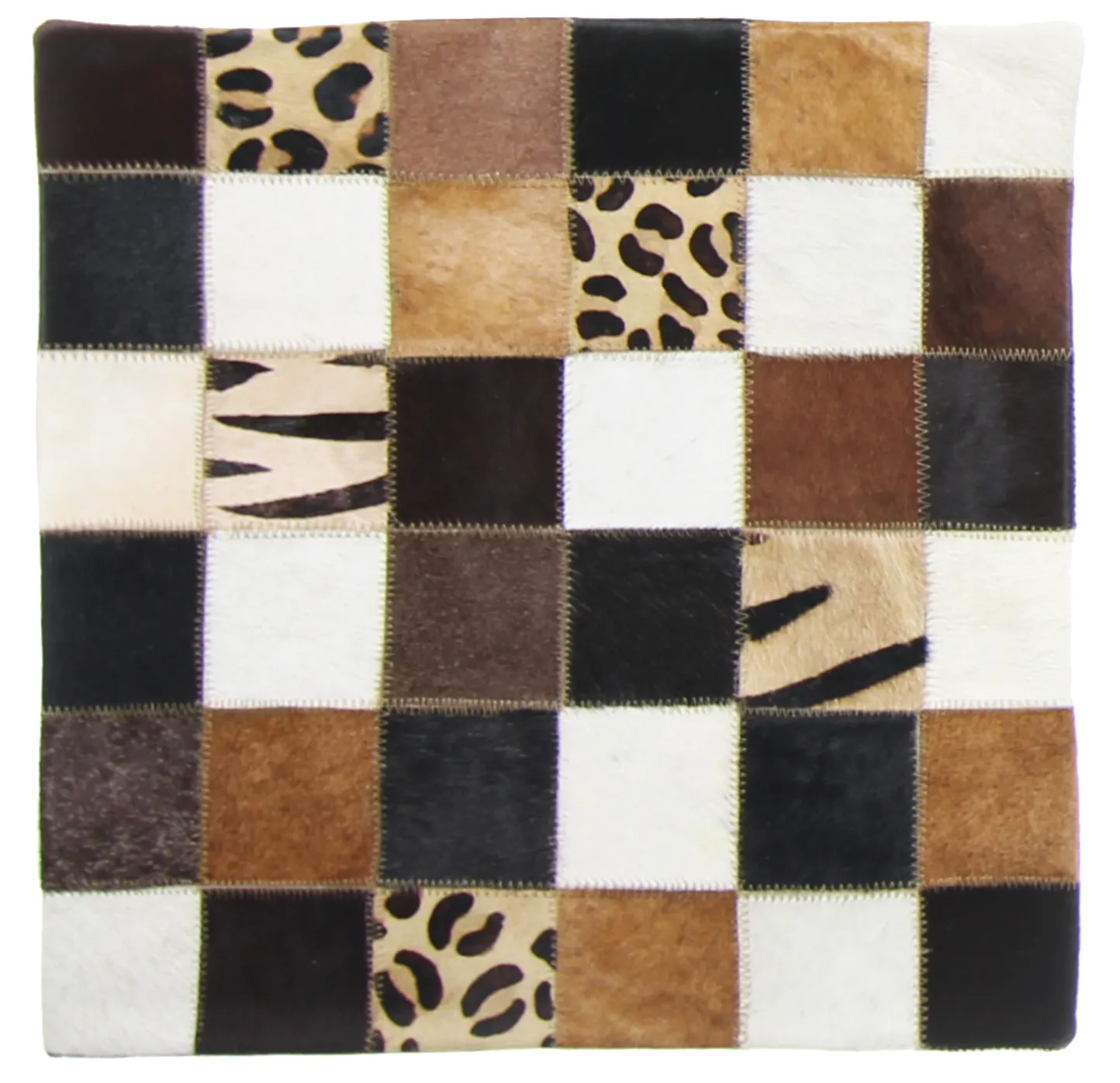 Koeienhuid-kussen (kussensloop) 45 x 45 cm