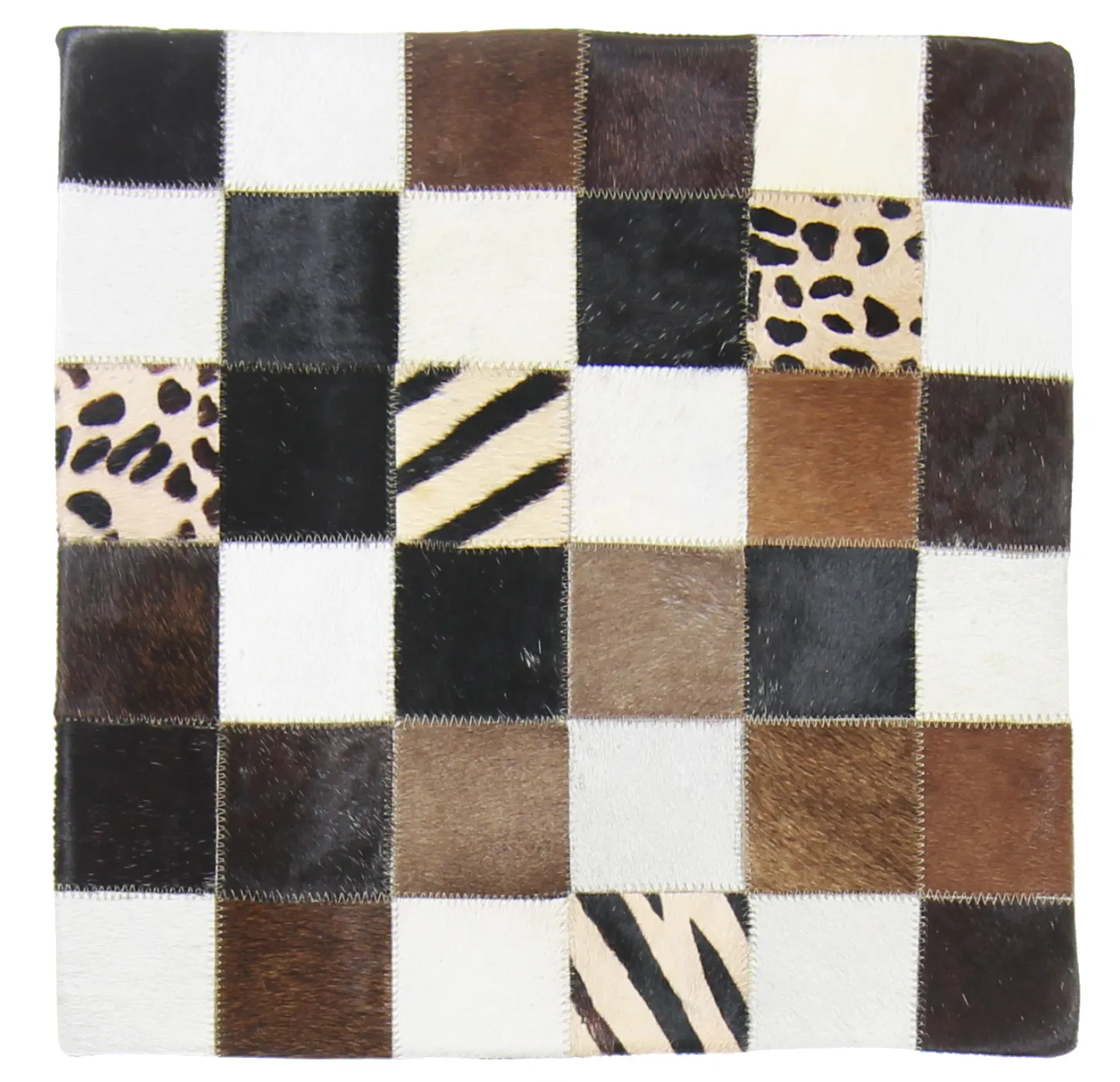 Koeienhuid-kussen (kussensloop) 45 x 45 cm