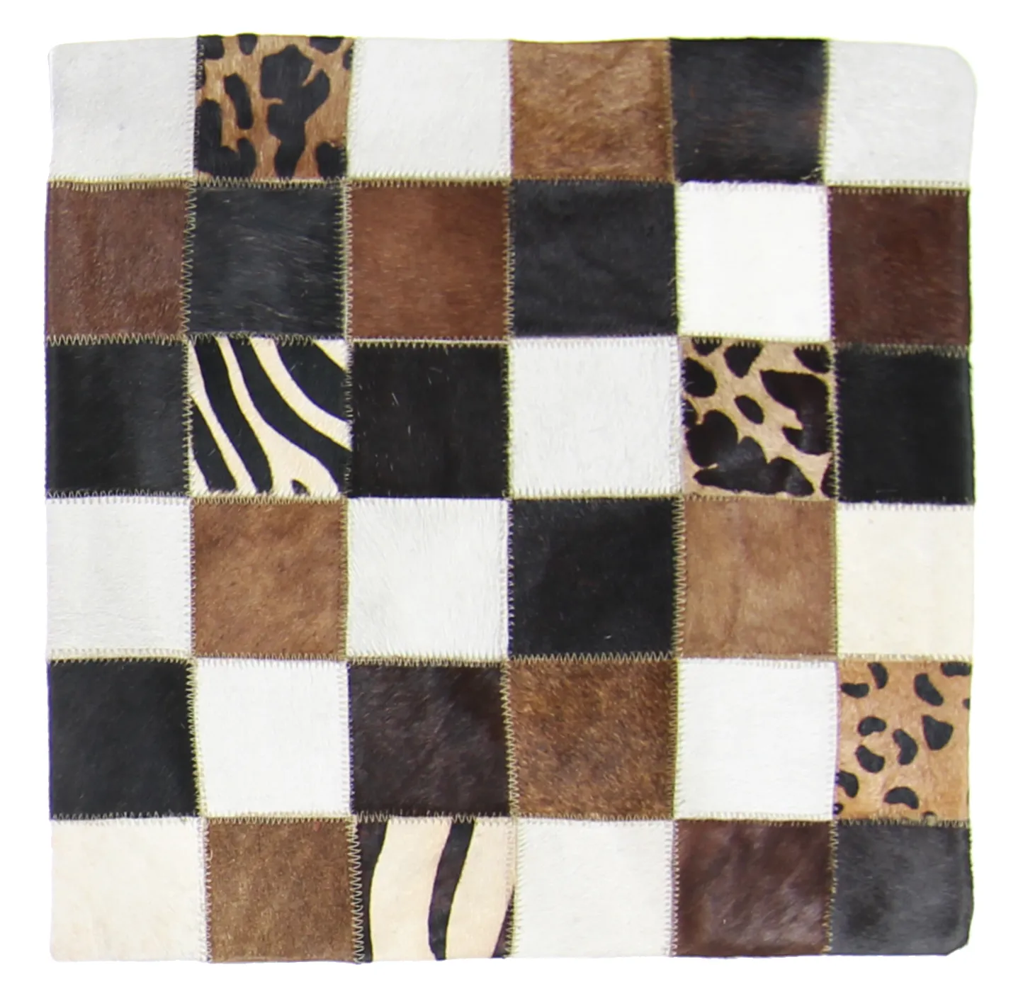 Koeienhuid-kussen (kussensloop) 45 x 45 cm