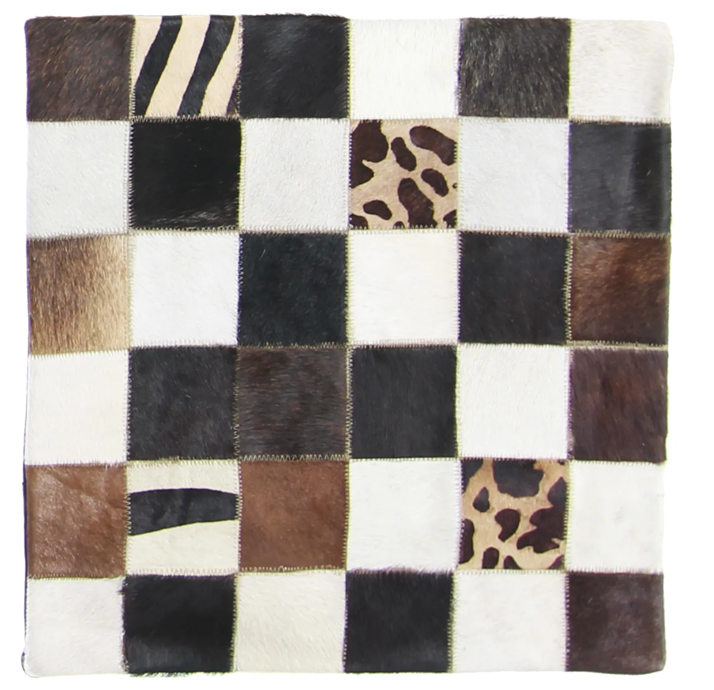 Koeienhuid-kussen (kussensloop) 45 x 45 cm