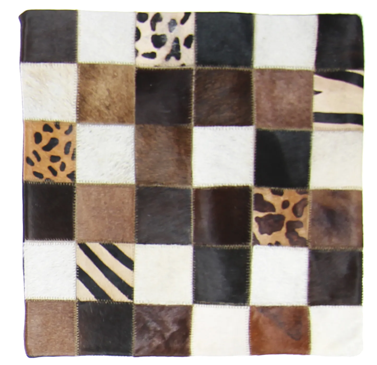 Koeienhuid-kussen (kussensloop) 45 x 45 cm