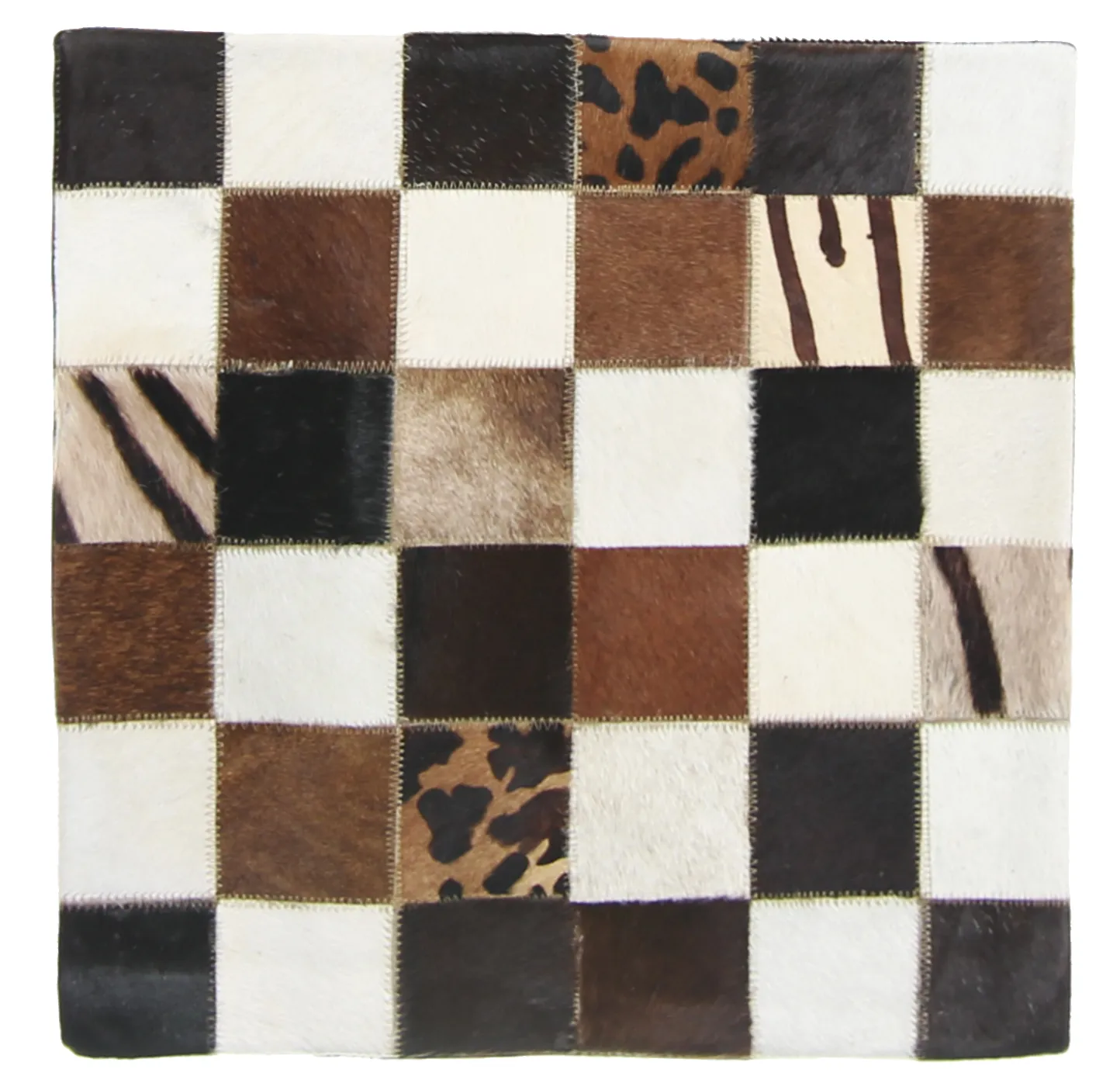 Koeienhuid-kussen (kussensloop) 45 x 45 cm