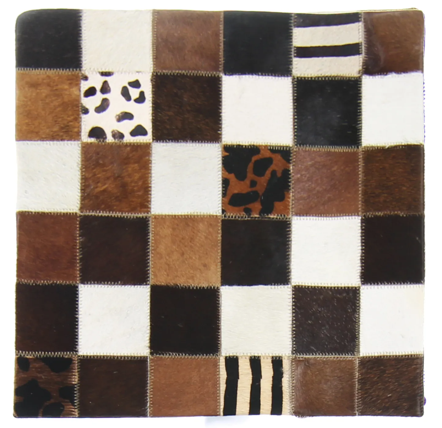 Koeienhuid-kussen (kussensloop) 45 x 45 cm