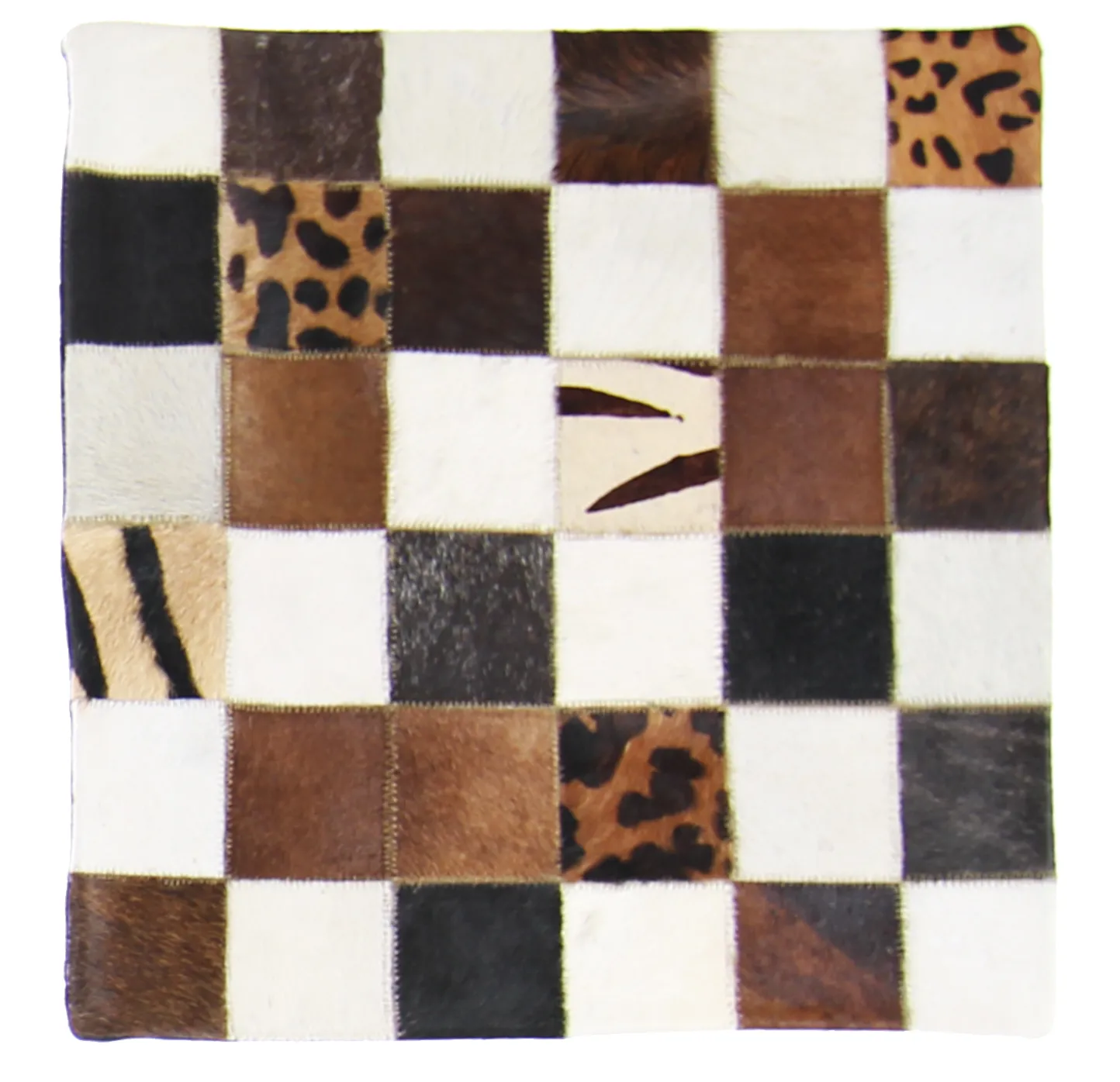 Koeienhuid-kussen (kussensloop) 45 x 45 cm