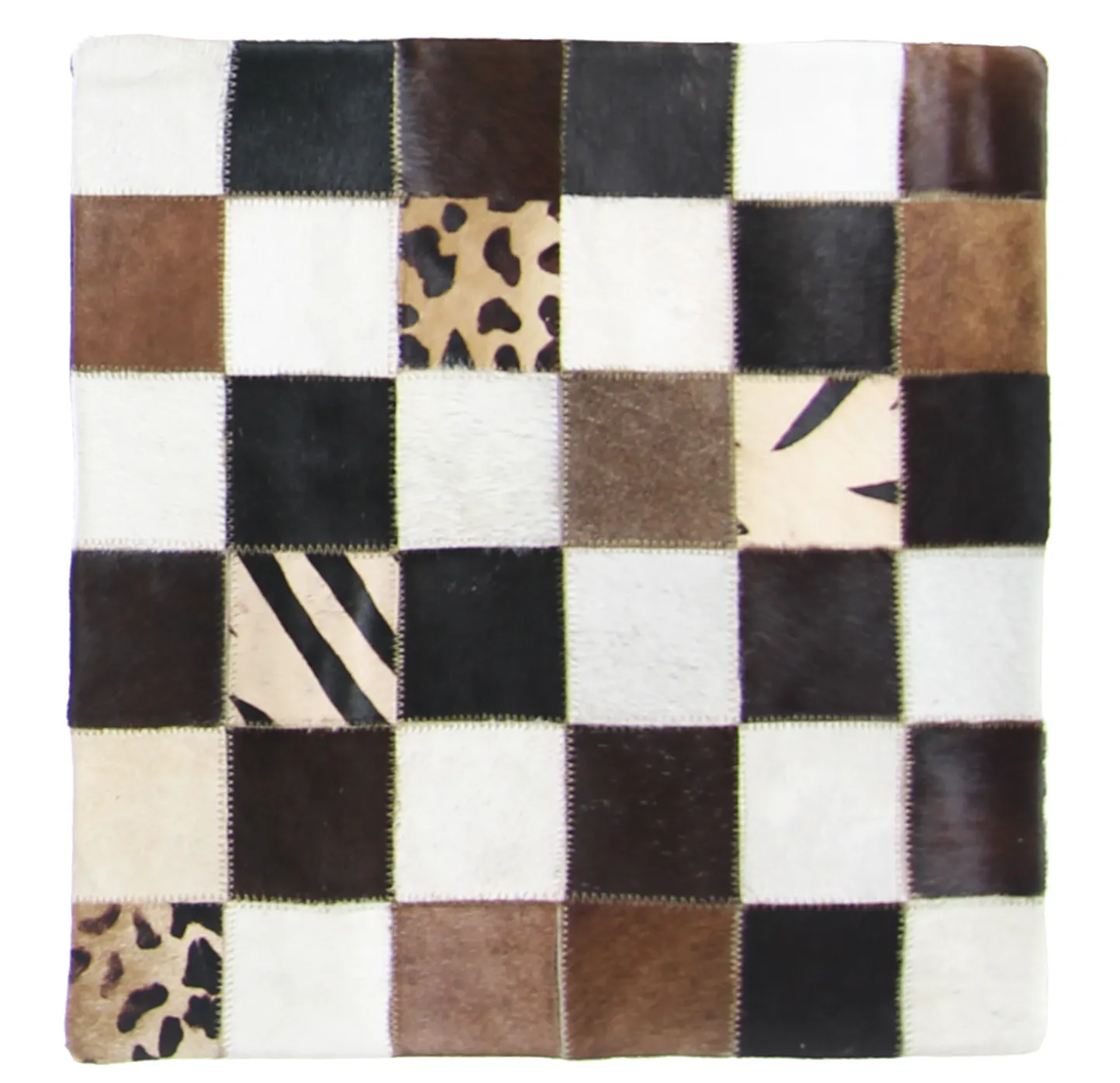 Koeienhuid-kussen (kussensloop) 45 x 45 cm