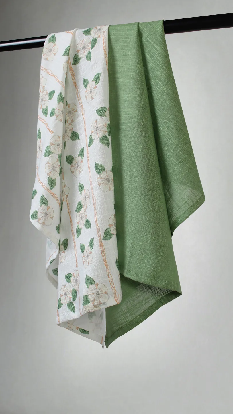 Keukenhanddoeken per twee verpakt - Anna-Lisa (beige)