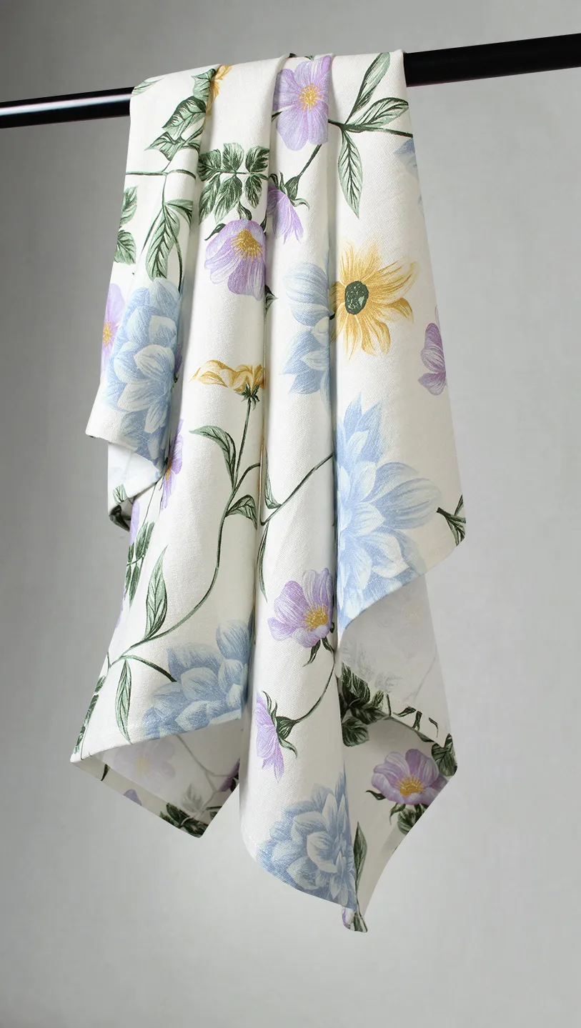 Keukenhanddoeken per twee verpakt - Dahlia (blauw)