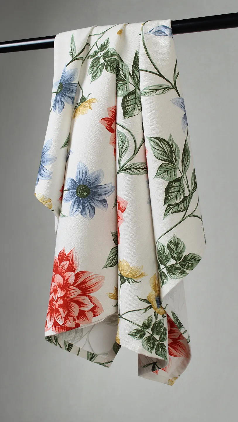 Keukenhanddoeken per twee verpakt - Dahlia (rood)