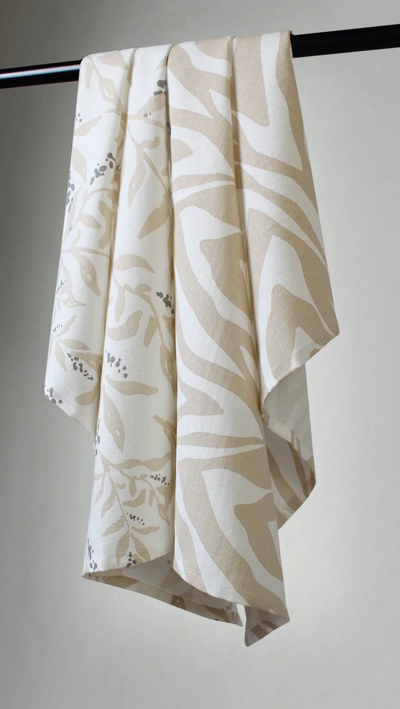 Keukenhanddoeken per twee verpakt - Laura (beige)