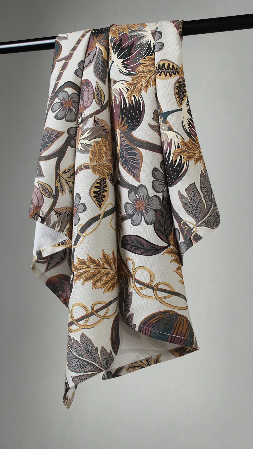 Keukenhanddoeken per twee verpakt - Lise (bruin)