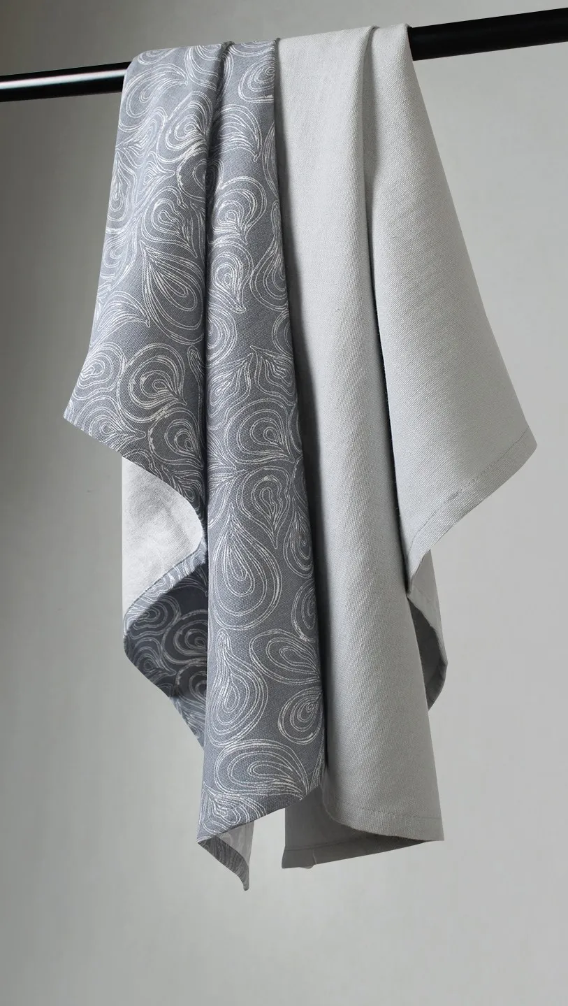 Keukenhanddoeken per twee verpakt - Merja (blauw)