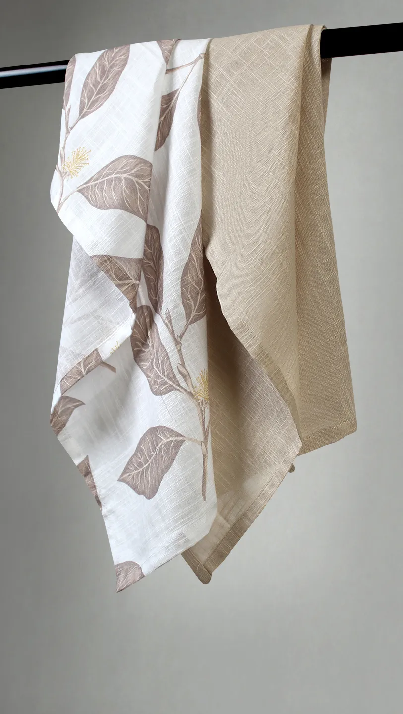 Keukenhanddoeken per twee verpakt - Morris (beige)