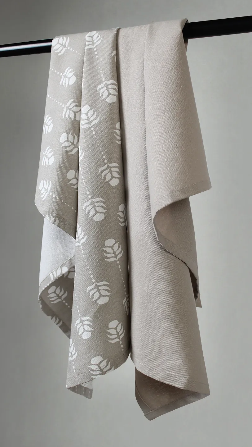 Keukenhanddoeken per twee verpakt - Sari (beige)
