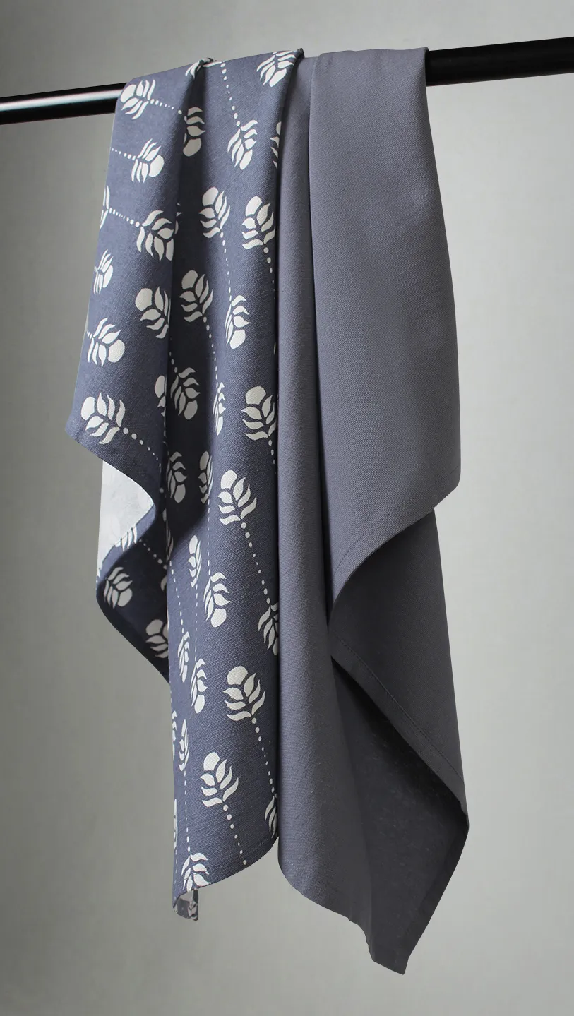 Keukenhanddoeken per twee verpakt - Sari (blauw)