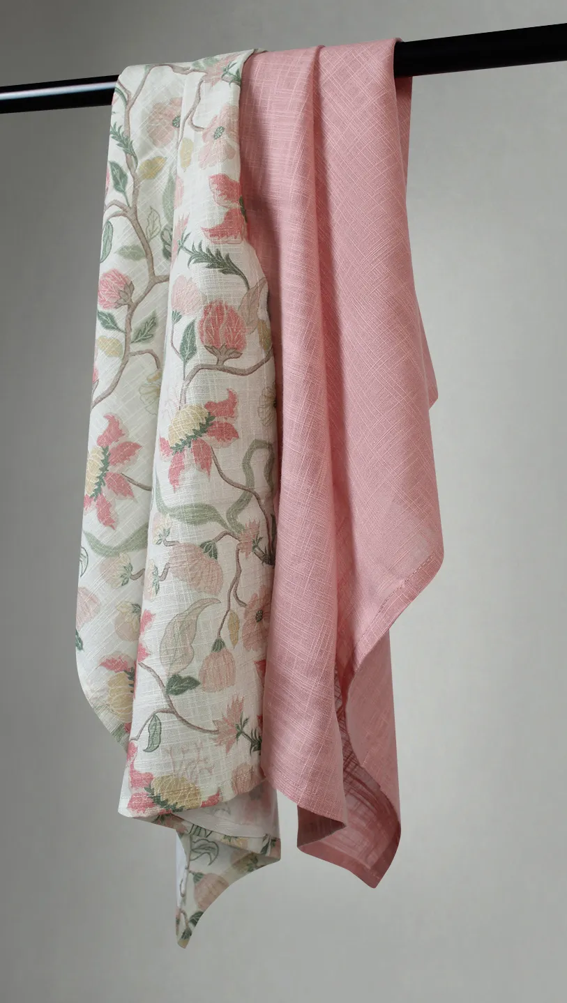 Keukenhanddoeken per twee verpakt - Sollan (roze)