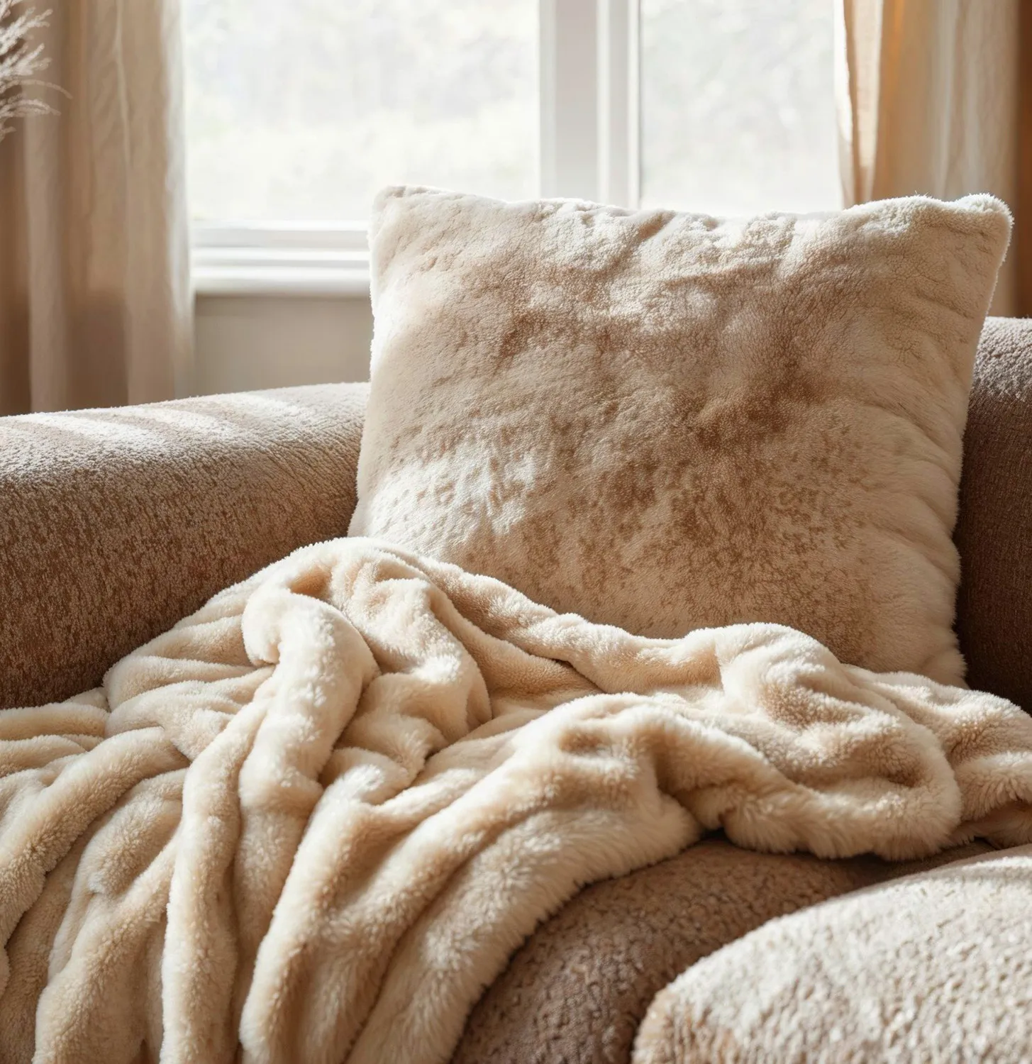 Kussensloop - Aranga Bubble (beige)