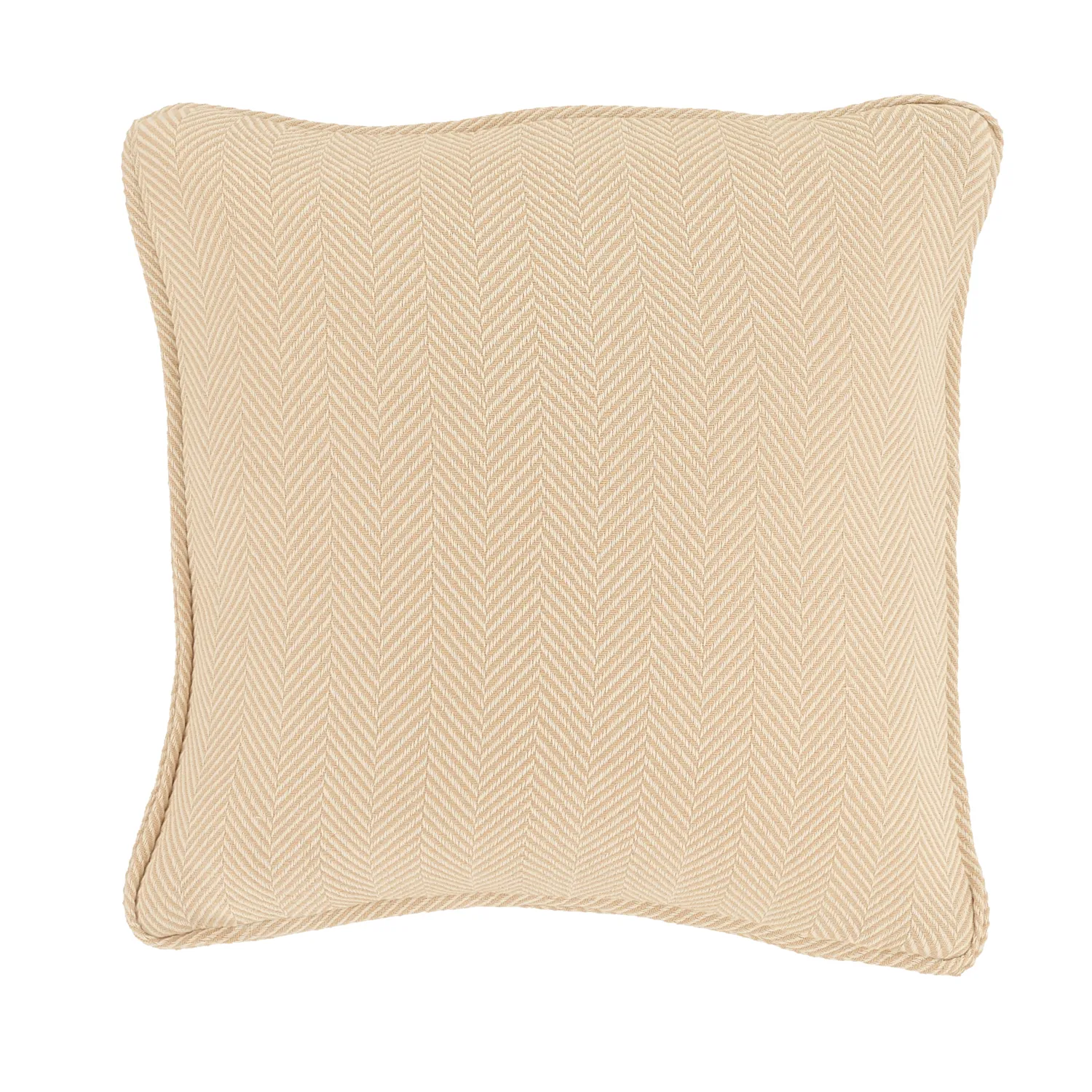 Kussensloop - Denisa Fishbone (beige/wit)