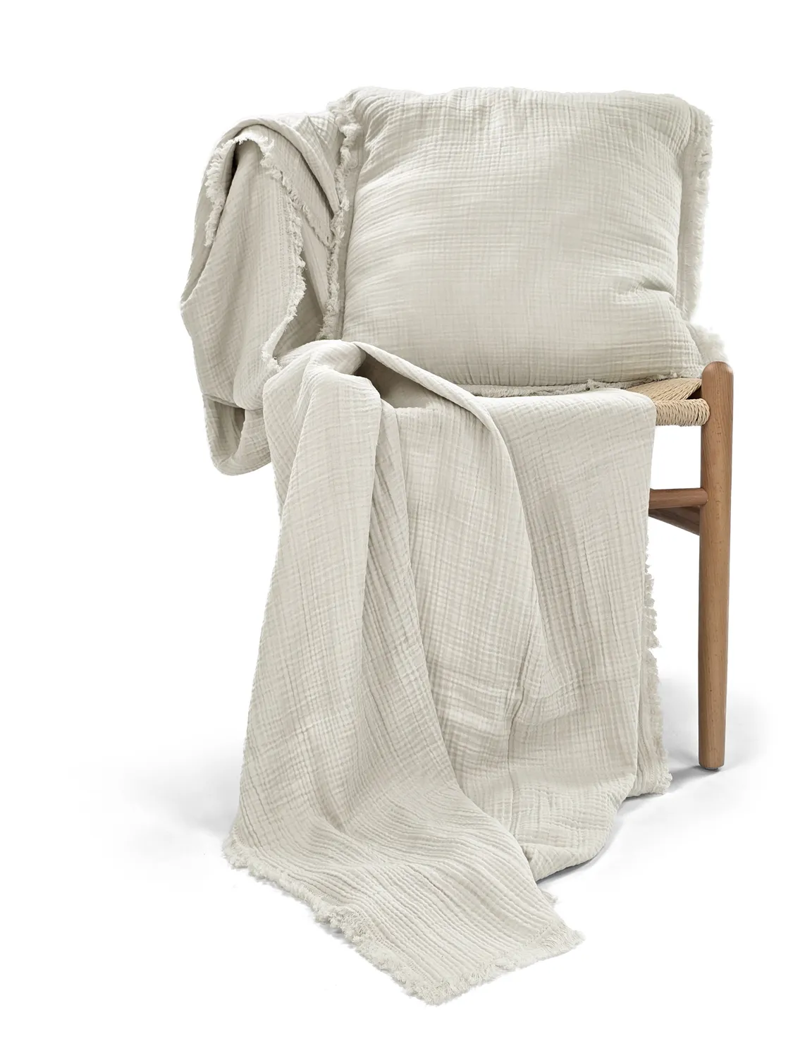 Kussensloop - Dorena (grijs)