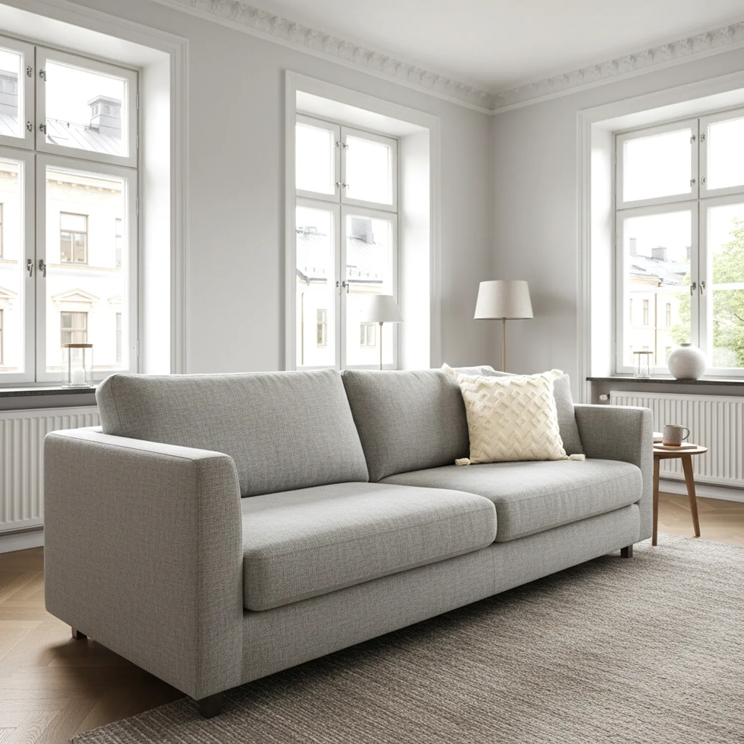 Kussensloop - Doria (gebroken wit)