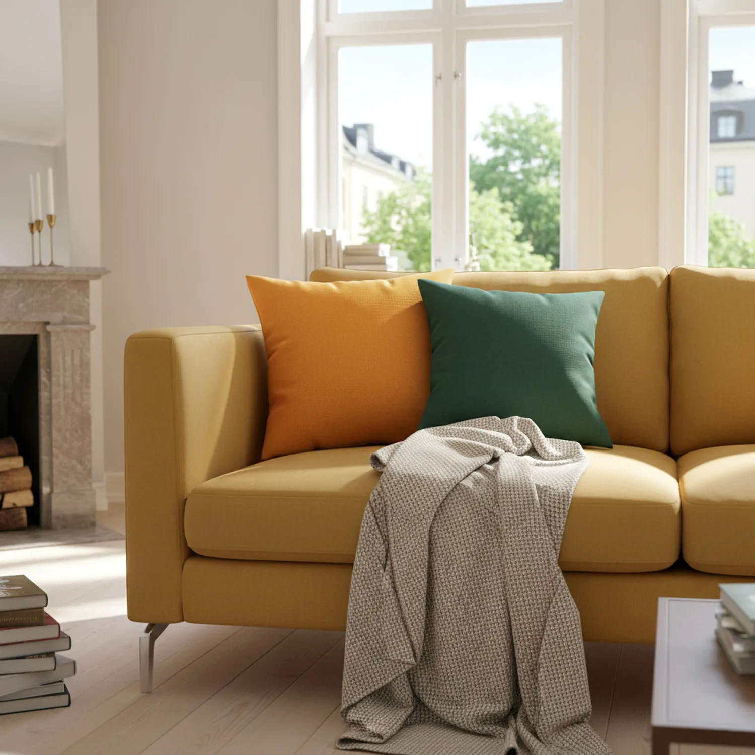 Kussensloop - Luana (geel)