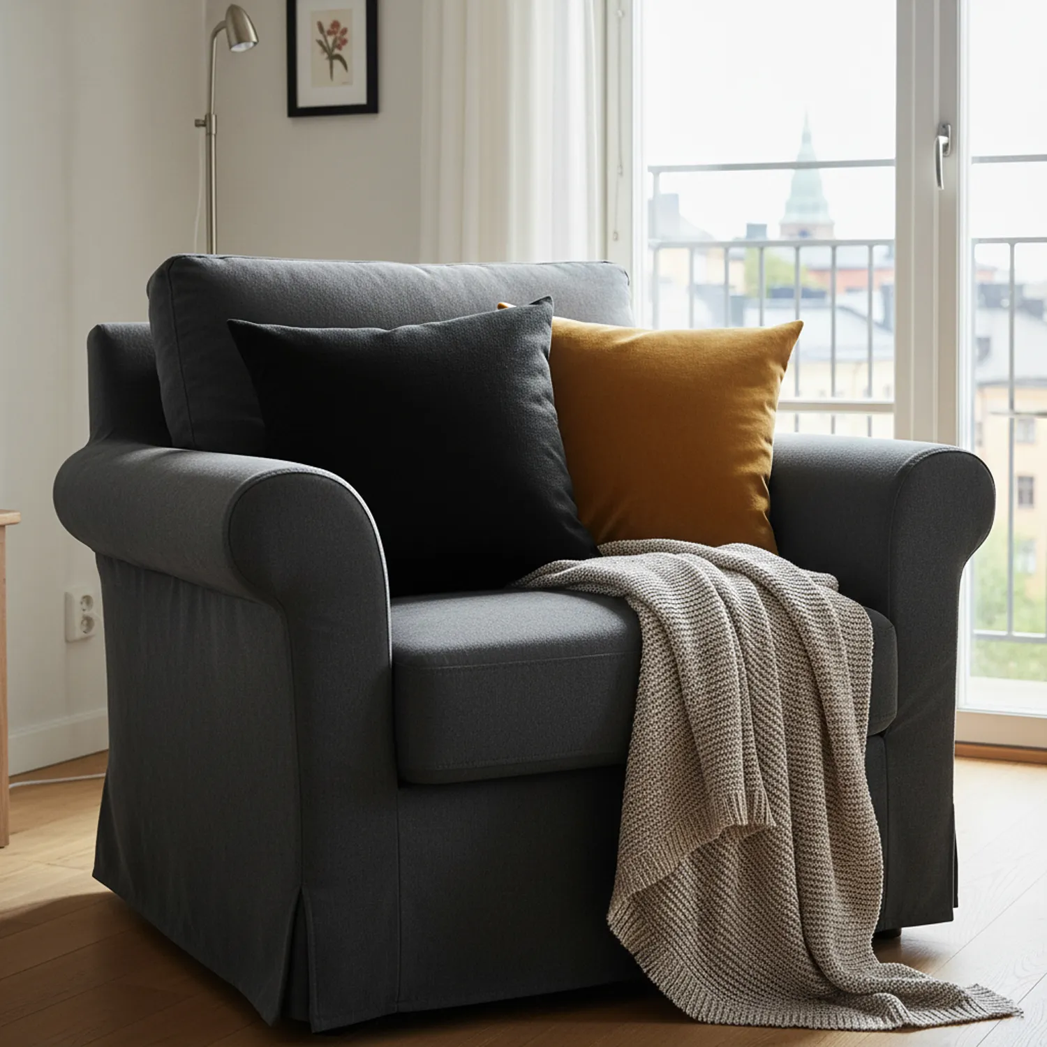 Kussensloop - Luana (zwart)