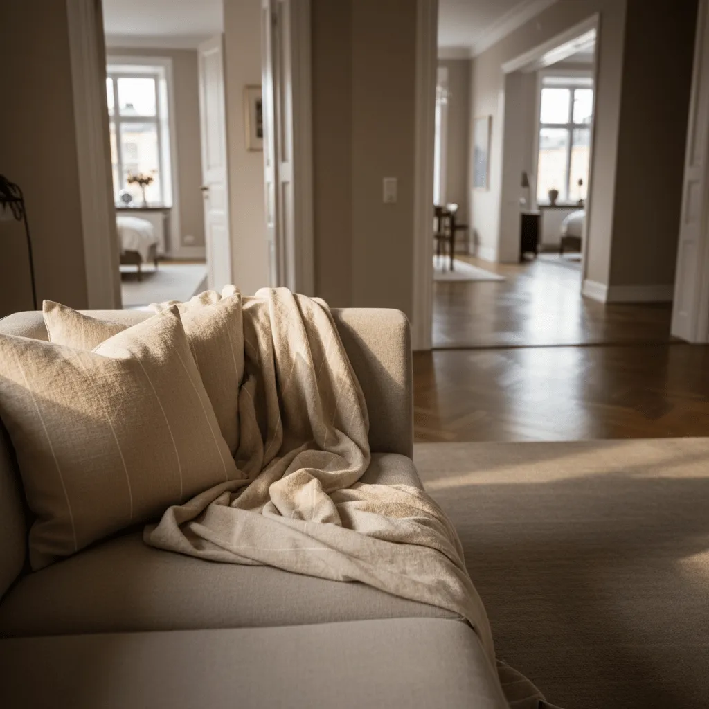 Kussensloop - Martina Stripe (beige/wit)