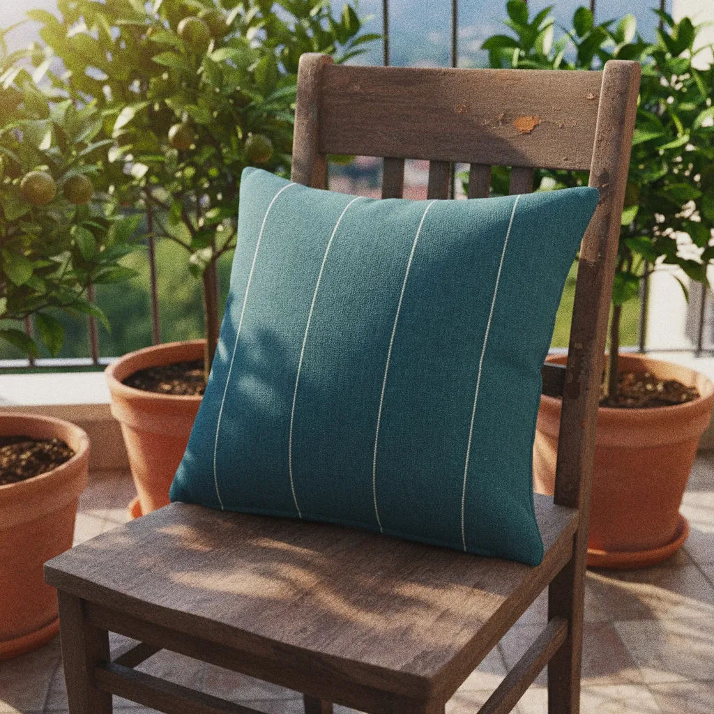 Kussensloop - Martina Stripe (blauw/wit)