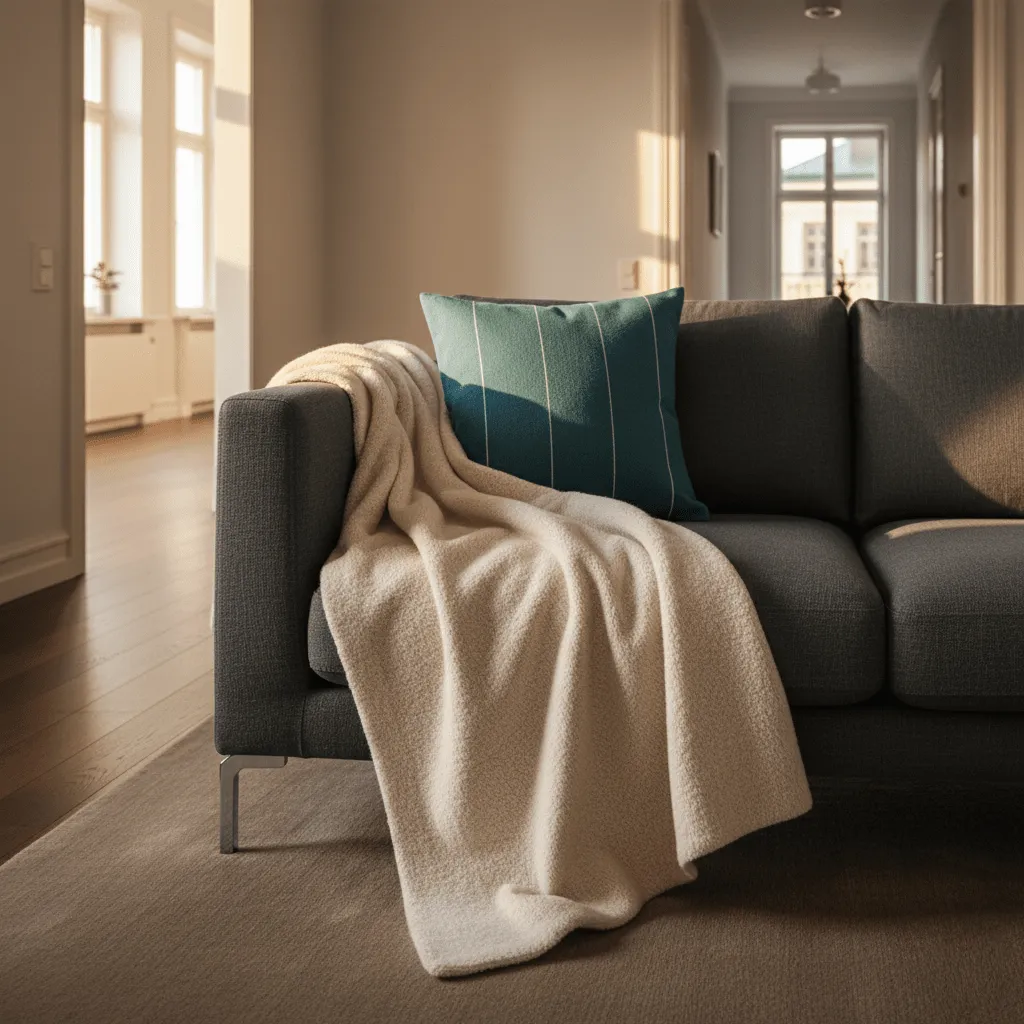 Kussensloop - Martina Stripe (blauw/wit)