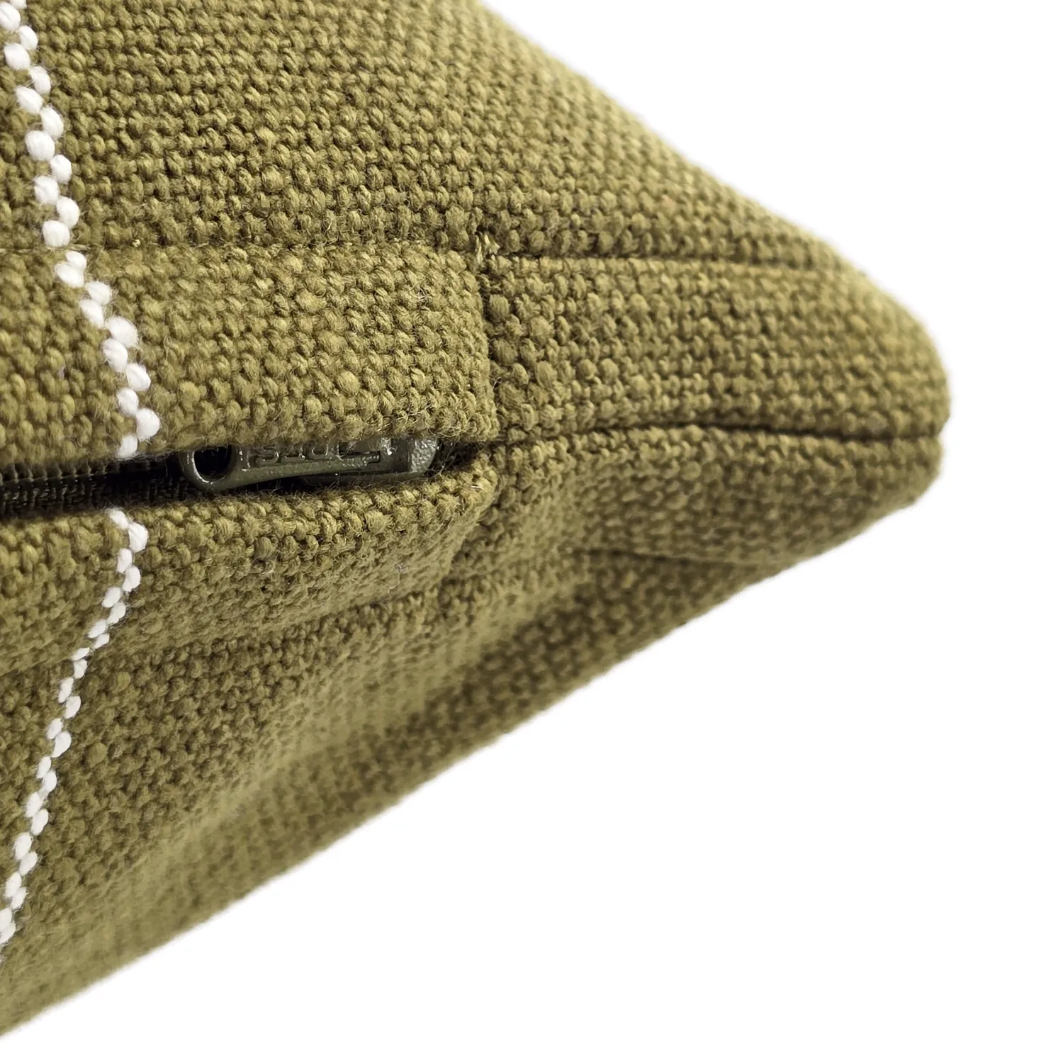 Kussensloop - Martina Stripe (groen/wit)