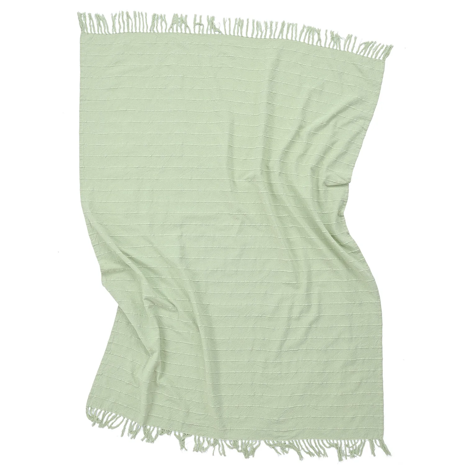 Dekens - Nalani cotton throw (lichtgroen)