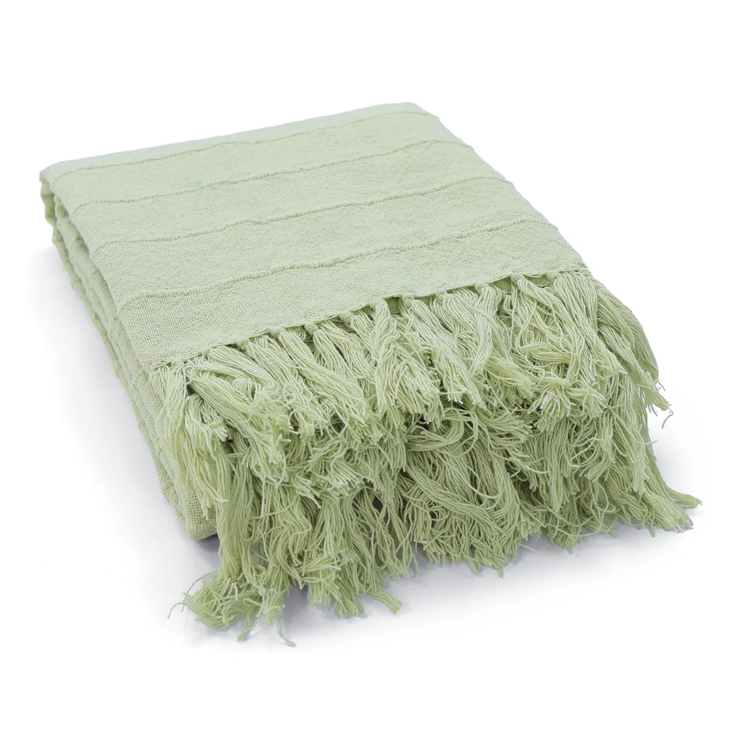 Dekens - Nalani cotton throw (lichtgroen)